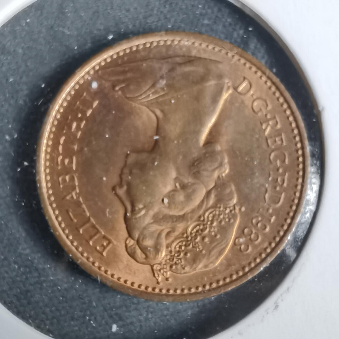 沼泽如烟--第925场 英国1983年1便士