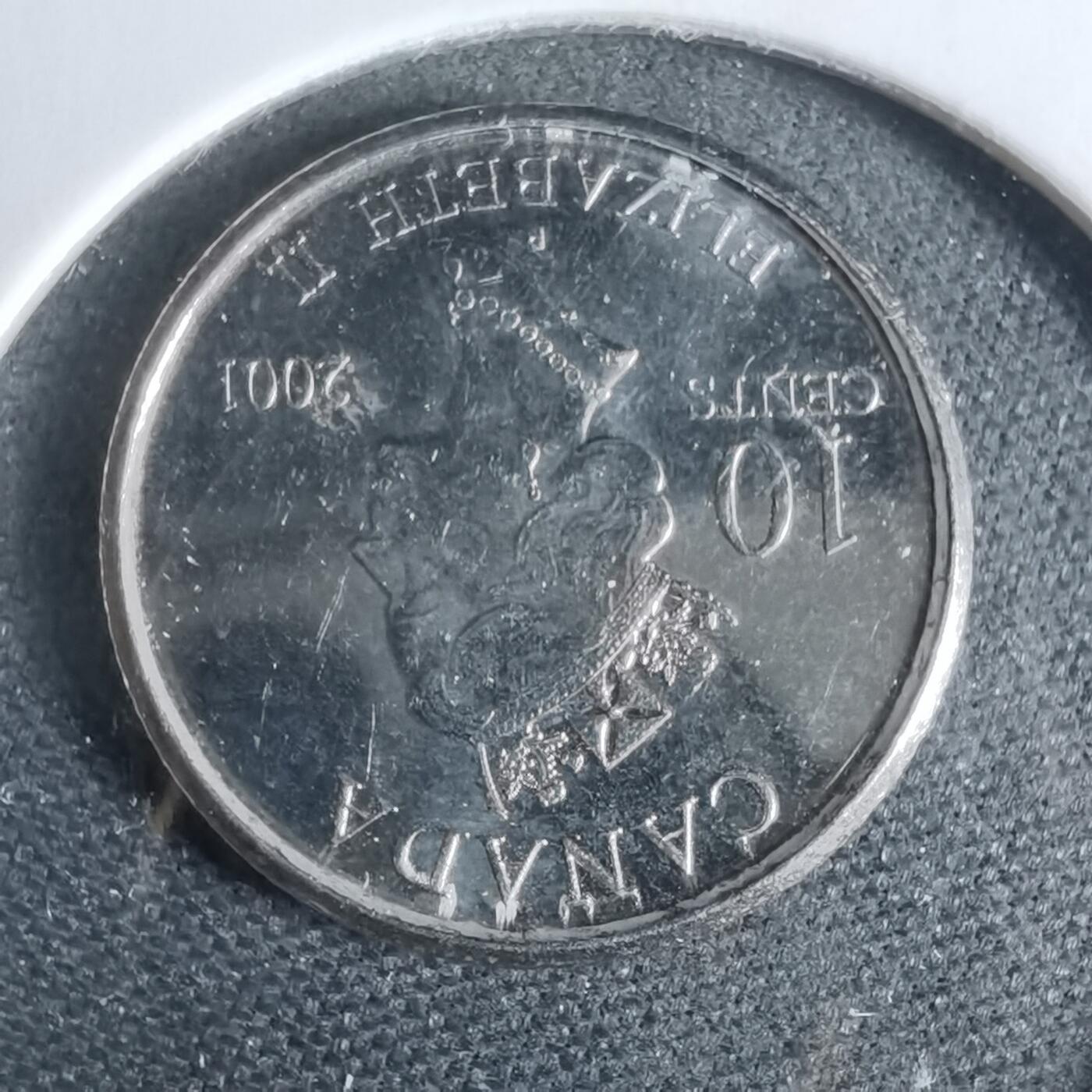 沼泽如烟--第925场 加拿大2001年十分纪念币