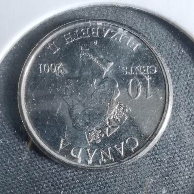 沼泽如烟--第925场 - 加拿大2001年十分纪念币