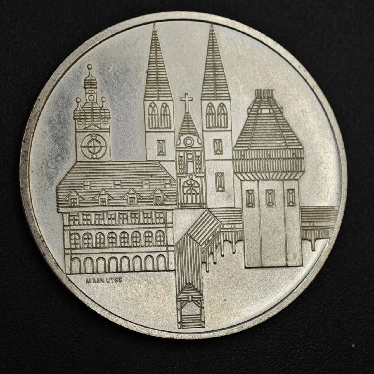 【淘币小摊】实时拍第八百二十二拍   银币套币场   满百包邮可预留二周 每周一统一发货   1967年瑞士全国歌咏节纪念银章900银重15克银价179