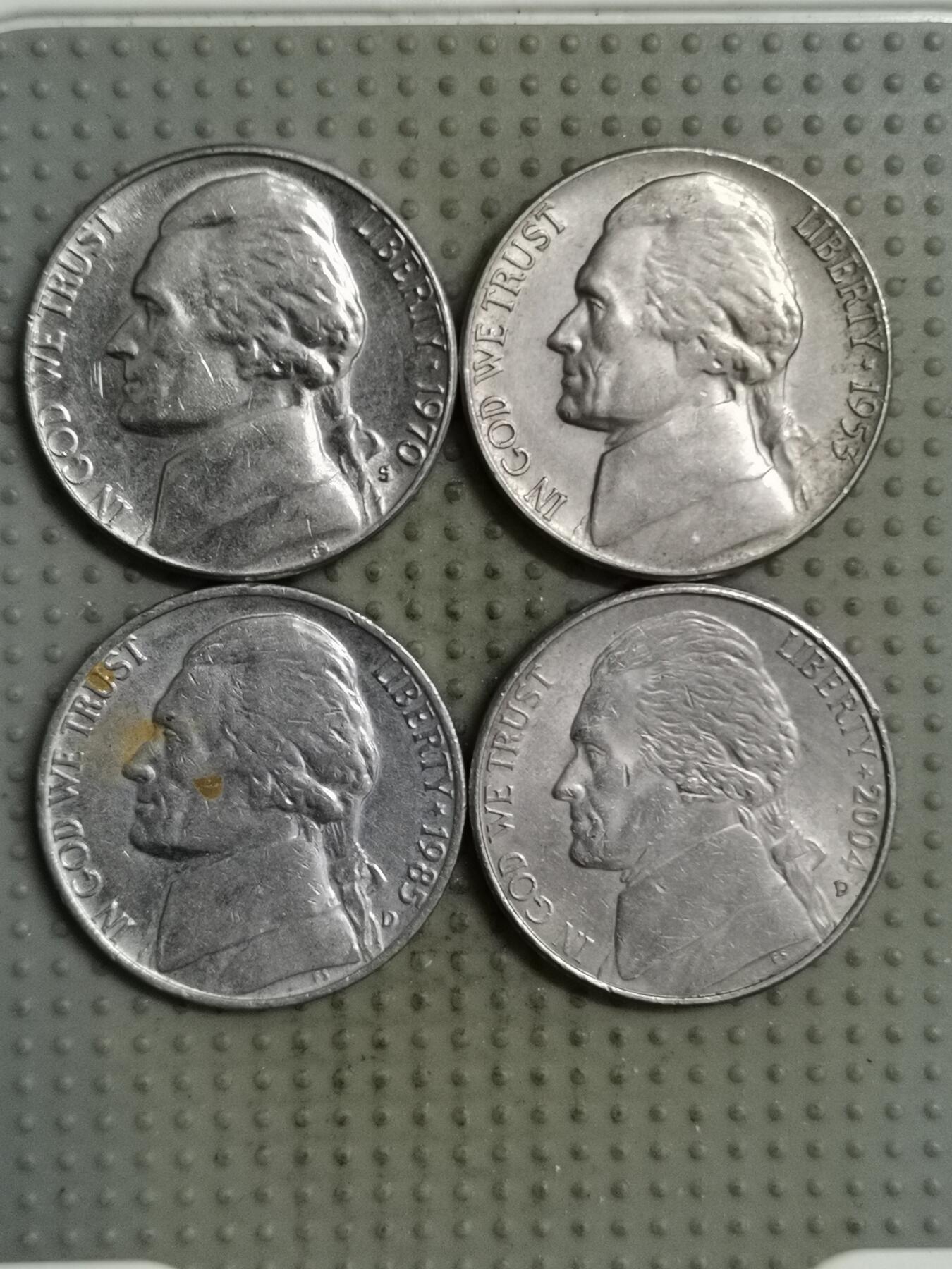 2025年第135场各国散币拍卖（总第135场） 美国5美分4枚