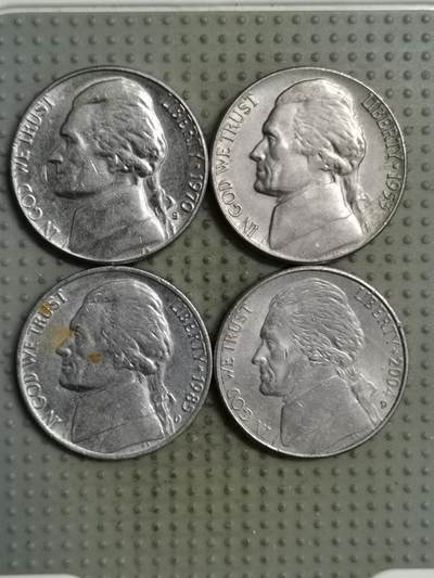 2025年第135场各国散币拍卖（总第135场） - 美国5美分4枚