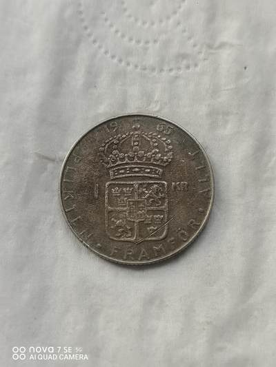 外国银币 - 65年瑞典1克郎