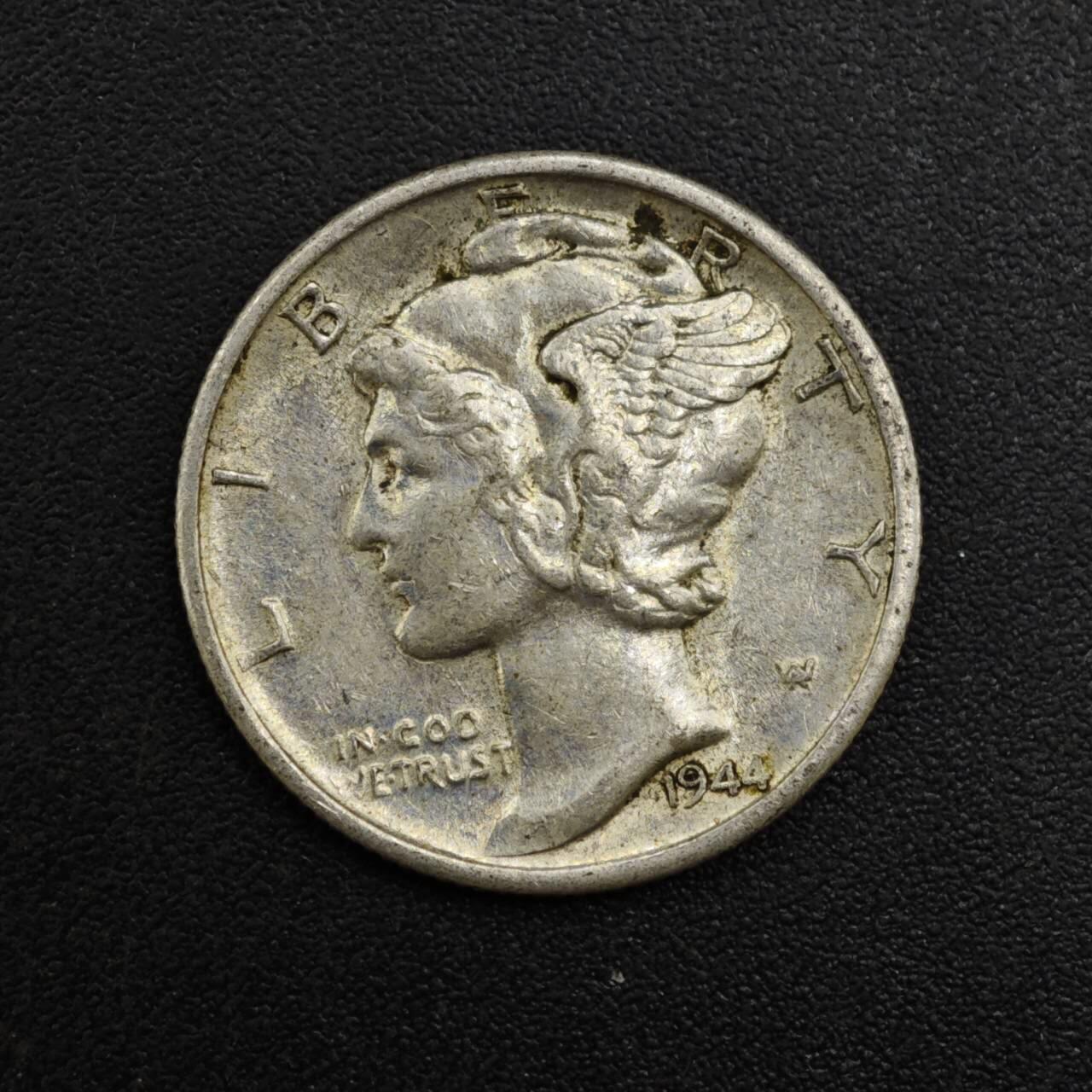 【淘币小摊】实时拍第八百二十二拍   银币套币场   满百包邮可预留二周 每周一统一发货   美国1944年小飞人10分银币