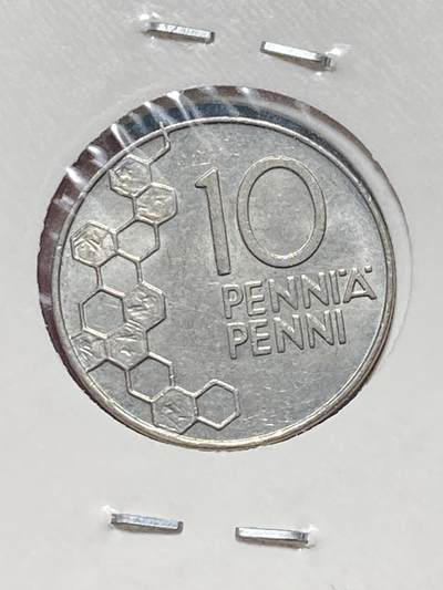 2025年第一百三十四场(总第一百六十场）外国好品纸夹散币场(免佣金) - 芬兰🇫🇮1990年10盆尼(M标)