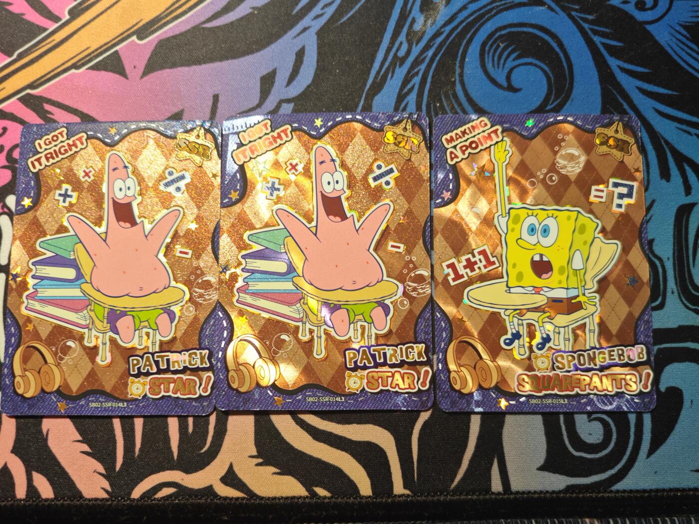 卡牌实验室开始第六次实验 【打包】卡游海绵宝宝SSR（蓝背）×19