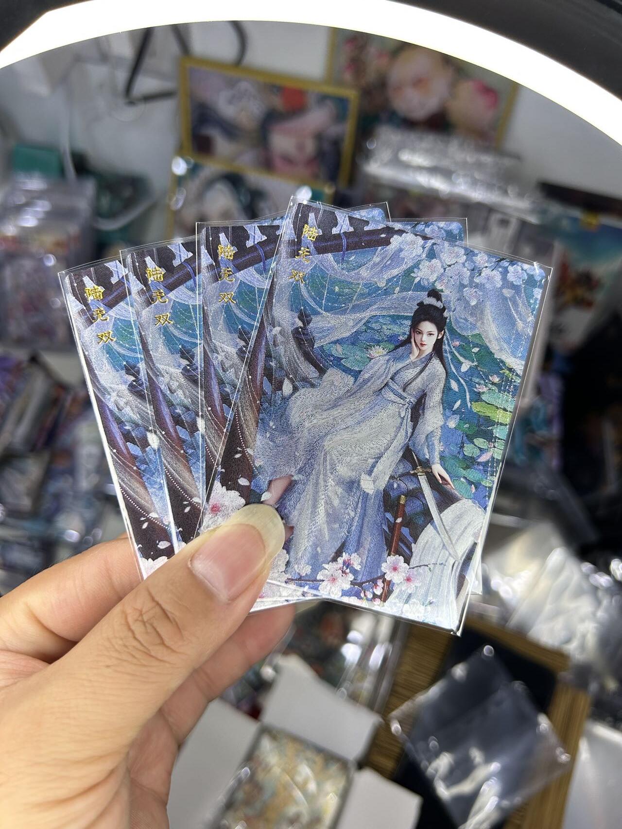 喜灰玩卡首拍第一期免佣金 桔梗神凰百剑行三渐变加人体艺术卡共四张