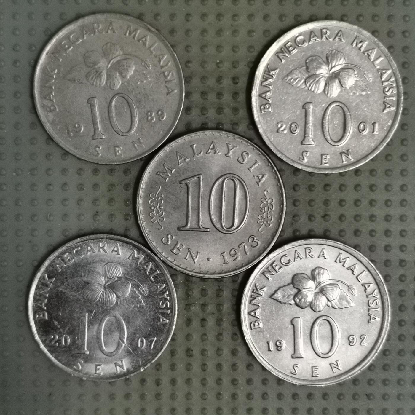 2025年第135场各国散币拍卖（总第135场） 马来西亚10分5枚