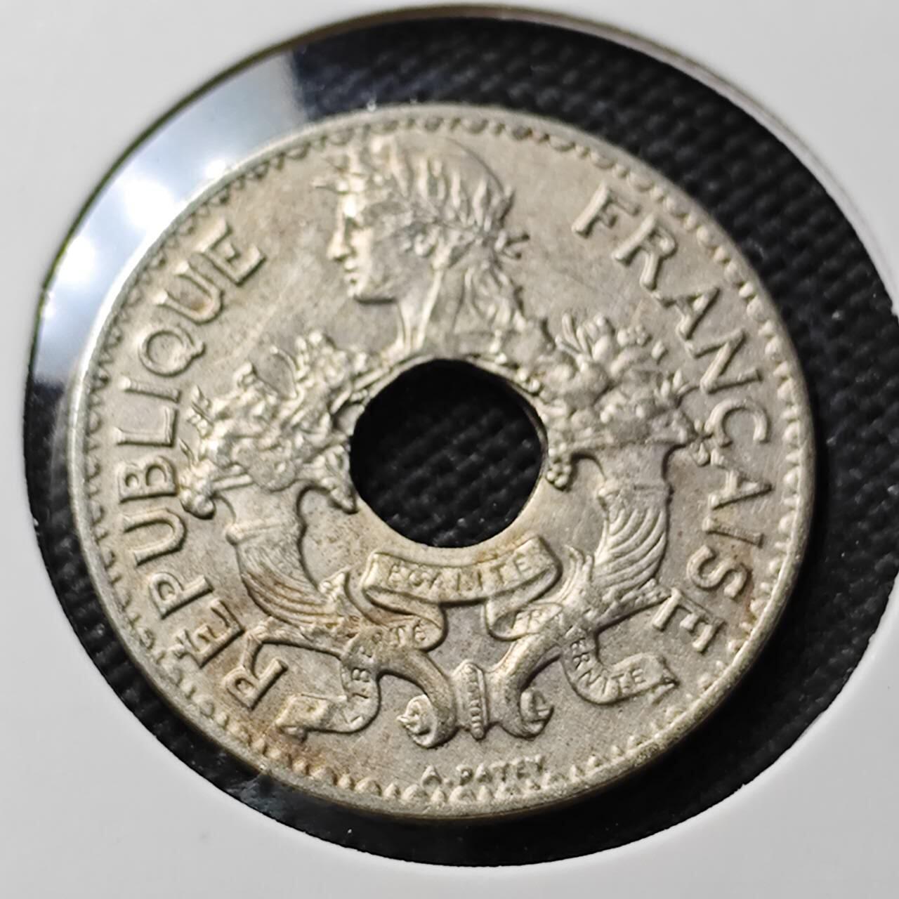 KK钱币收藏小铺 第376期  2月预留时间 周末发货  法属印支5分镍币