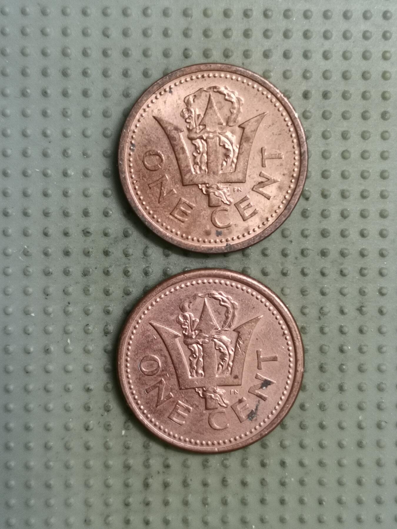 2025年第135场各国散币拍卖（总第135场） 巴巴多斯1分2枚