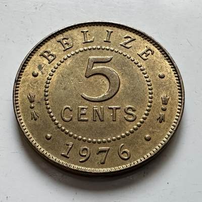 🌹外币初藏🌹🐯2025年第139场  每周二四六晚8️⃣点 接代拍 - 伯利兹1976年五分