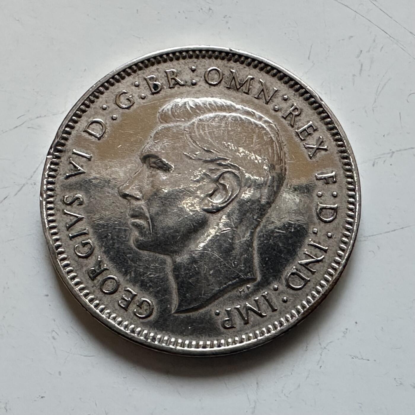 🌹外币初藏🌹🐯2025年第139场  每周二四六晚8️⃣点 接代拍 英国1939年一法新 一对 镀银