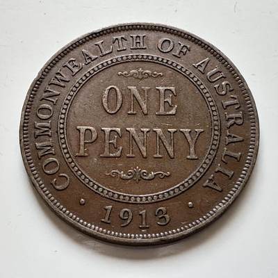 🌹外币初藏🌹🐯2025年第139场  每周二四六晚8️⃣点 接代拍 - 澳大利亚1913年一便士c