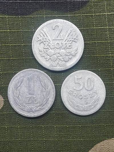 波兰1958年2兹罗提1949年1兹罗提/50格罗申铝币3枚一组 欧洲硬币 铜币 收藏 - 波兰1958年2兹罗提1949年1兹罗提/50格罗申铝币3枚一组 欧洲硬币 铜币 收藏