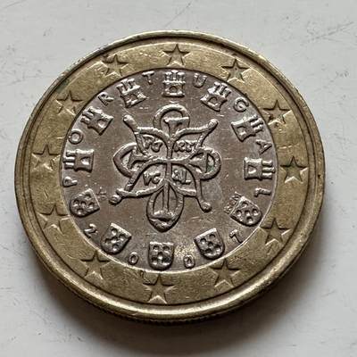 🌹外币初藏🌹🐯2025年第139场  每周二四六晚8️⃣点 接代拍 - 葡萄牙2007年1欧元