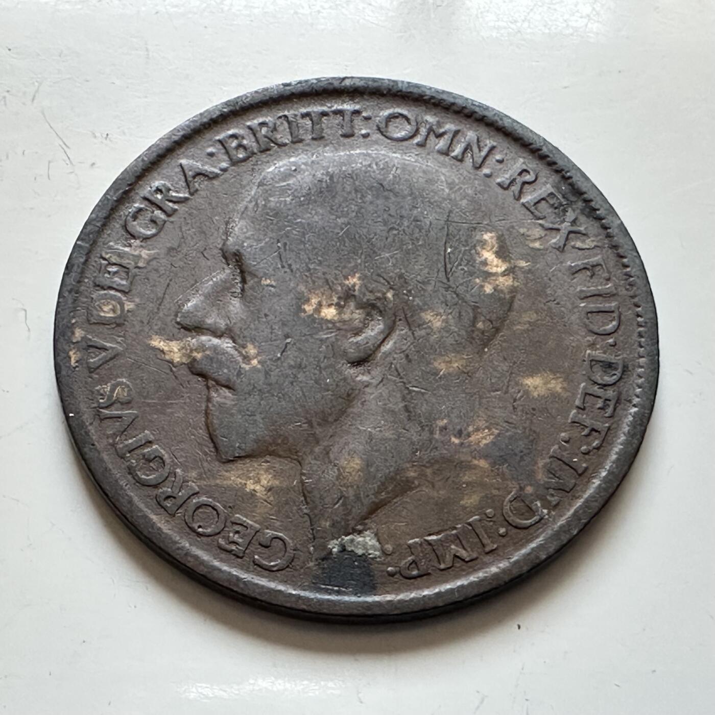 🌹外币初藏🌹🐯2025年第139场  每周二四六晚8️⃣点 接代拍 英国1920年半便士 b