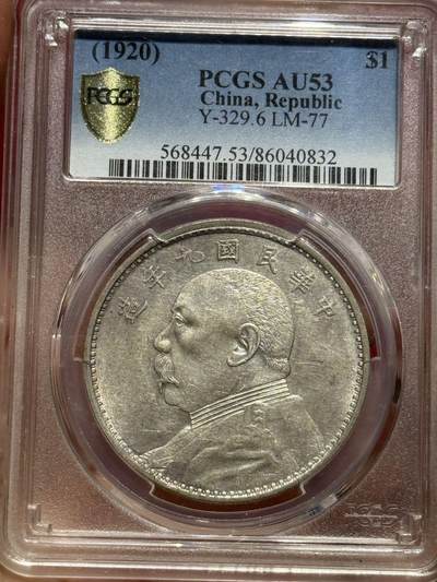 币然PCGS机制币专场第四场 - PCGS AU53九年精发满发丝