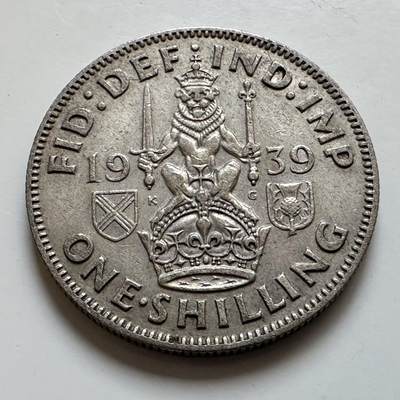 🌹外币初藏🌹🐯2025年第139场  每周二四六晚8️⃣点 接代拍 - 英国1939年一先令银币