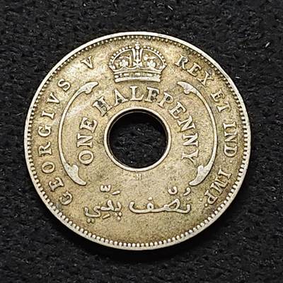 【全场包邮】纯粹捡漏拍484场（免费代拍第21场） - 英属西非1916年乔治五世1/2先令