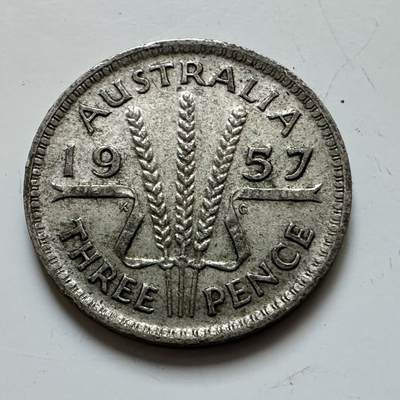 🌹外币初藏🌹🐯2025年第139场  每周二四六晚8️⃣点 接代拍 - 澳大利亚1957年三便士银币