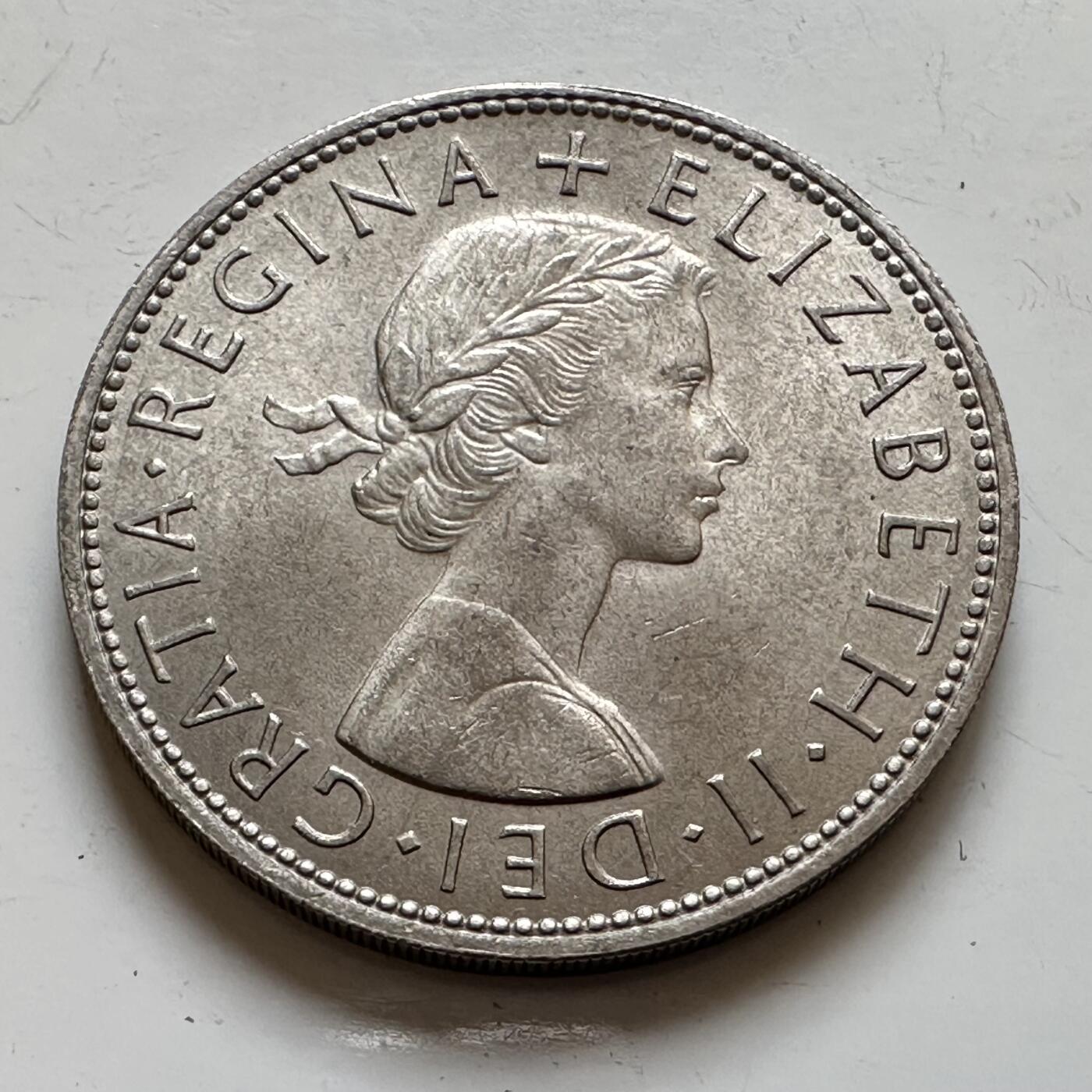 🌹外币初藏🌹🐯2025年第139场  每周二四六晚8️⃣点 接代拍 英国1964年半克朗a