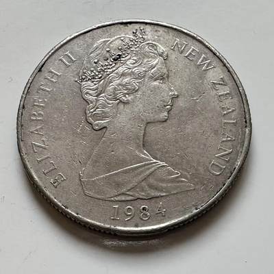 🌹外币初藏🌹🐯2025年第139场  每周二四六晚8️⃣点 接代拍 - 新西兰1984年浅浮雕版五十分