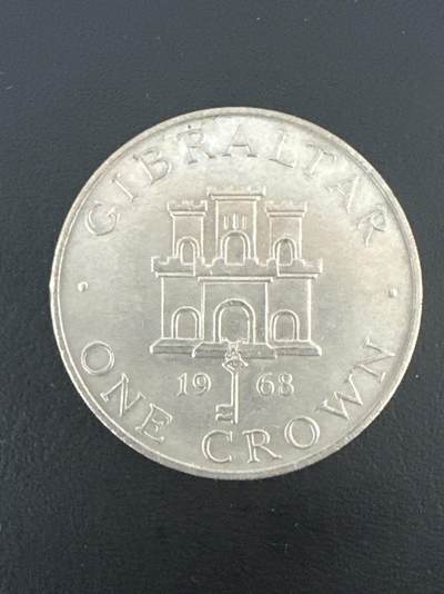 ❤️【币观天下】❤️ 第334期钱币拍卖- 2025.12.12周五晚上6点半场-长期征集拍品 - 直布罗陀1968年1元镍质纪念币