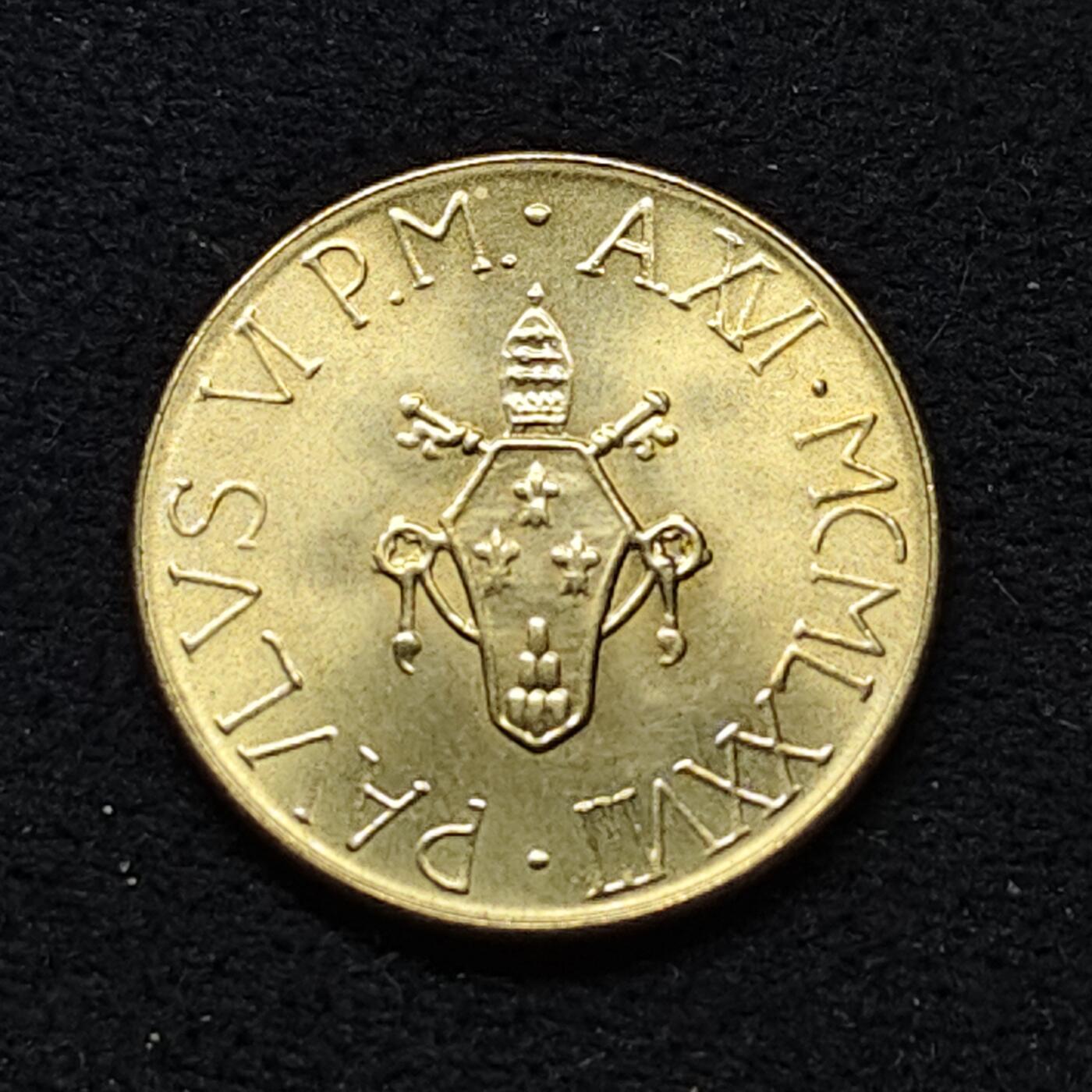 【全场包邮】纯粹捡漏拍484场（免费代拍第21场） 梵蒂冈1978年帕维尔六世200里拉-山间布道