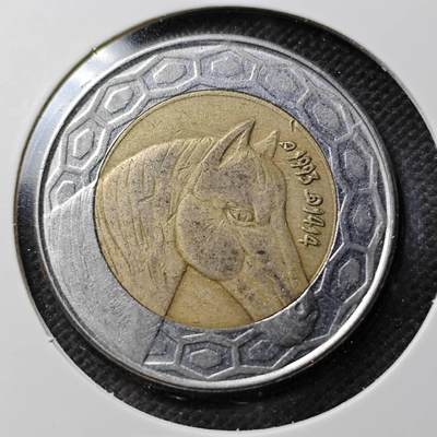 KK钱币收藏小铺 第376期  2月预留时间 周末发货 -  阿尔利及亚100第纳尔双色币