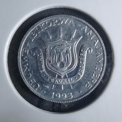 沼泽如烟--第926场 - 布隆迪1993年1法郎