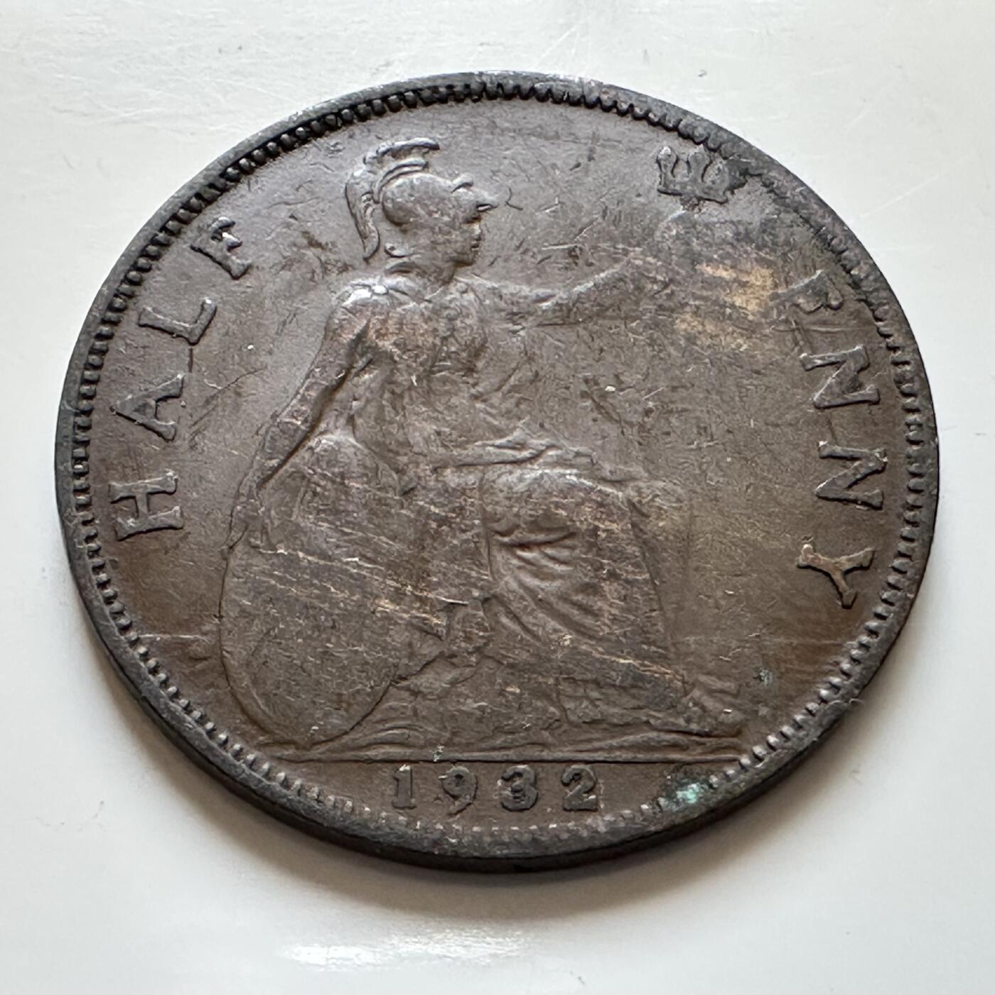 🌹外币初藏🌹🐯2025年第139场  每周二四六晚8️⃣点 接代拍 英国1932年半便士