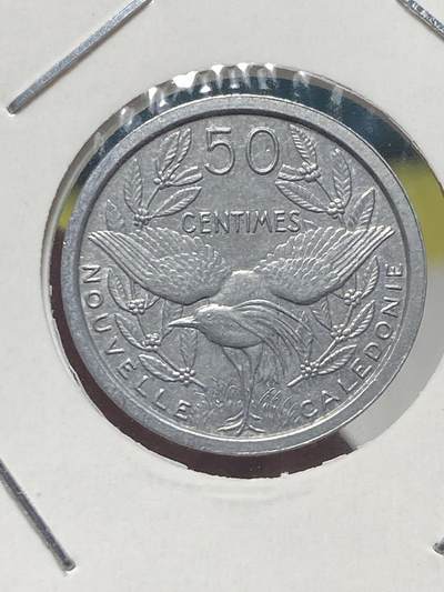 2025年第一百三十五场(总第一百六十一场）外国好品纸夹散币场(免佣金) - 法属新喀里多尼亚🇳🇨1949单年份50分(第一套流通硬币)