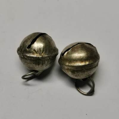 藏珍品阁杂件专场87期 - 老银铃铛一对