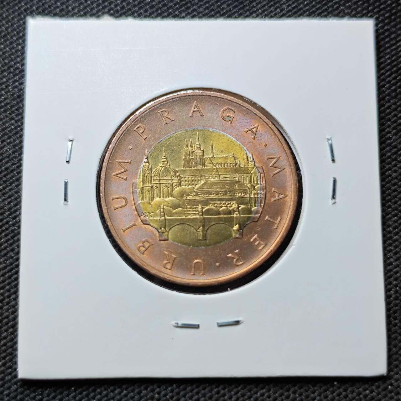 KK钱币收藏小铺 第376期  2月预留时间 周末发货  2009捷克50克朗 好品