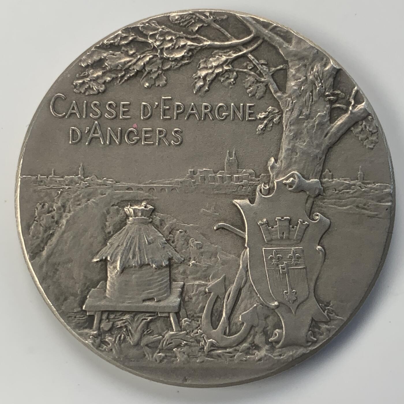 掌中浮雕-藏着的欧洲第045场 法国银行银章， 40.5mm，38g，A.patey雕刻