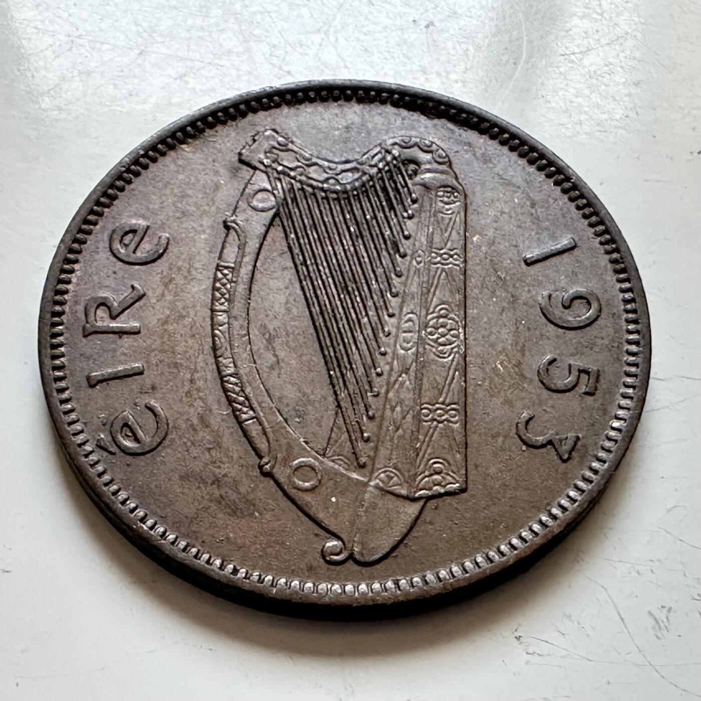 🌹外币初藏🌹🐯2025年第139场  每周二四六晚8️⃣点 接代拍 爱尔兰1953年半便士