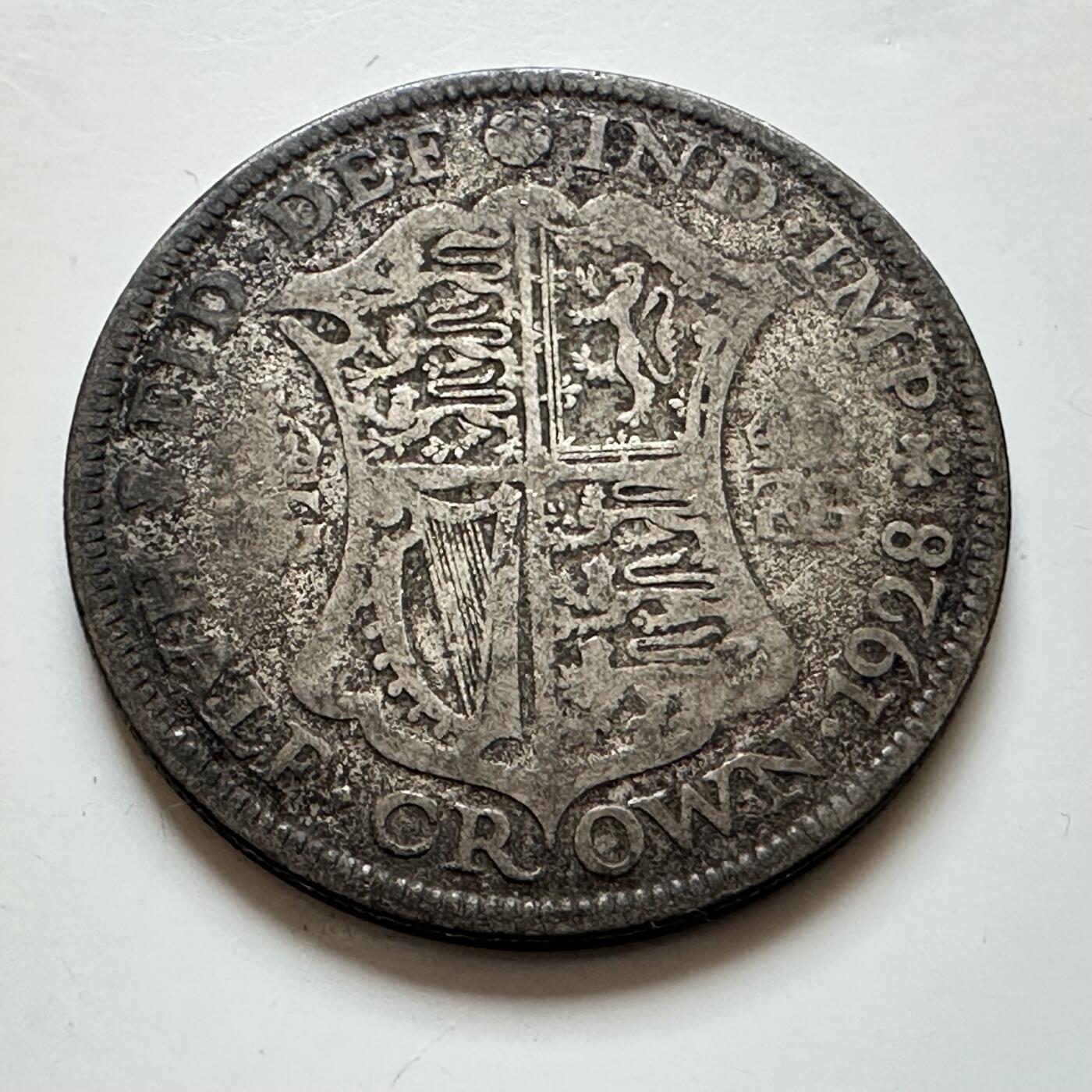 🌹外币初藏🌹🐯2025年第139场  每周二四六晚8️⃣点 接代拍 英国1928年半克朗银币