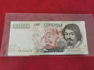 意大利 1994年 100000里拉 纸币 全新UNC - 意大利 1994年 100000里拉 纸币 全新UNC