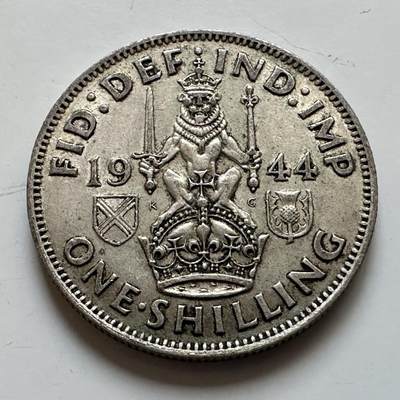 🌹外币初藏🌹🐯2025年第139场  每周二四六晚8️⃣点 接代拍 - 英国1944年1先令银币