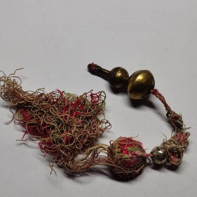 藏珍品阁杂件专场87期 - 老银鎏金葫芦全手工编制