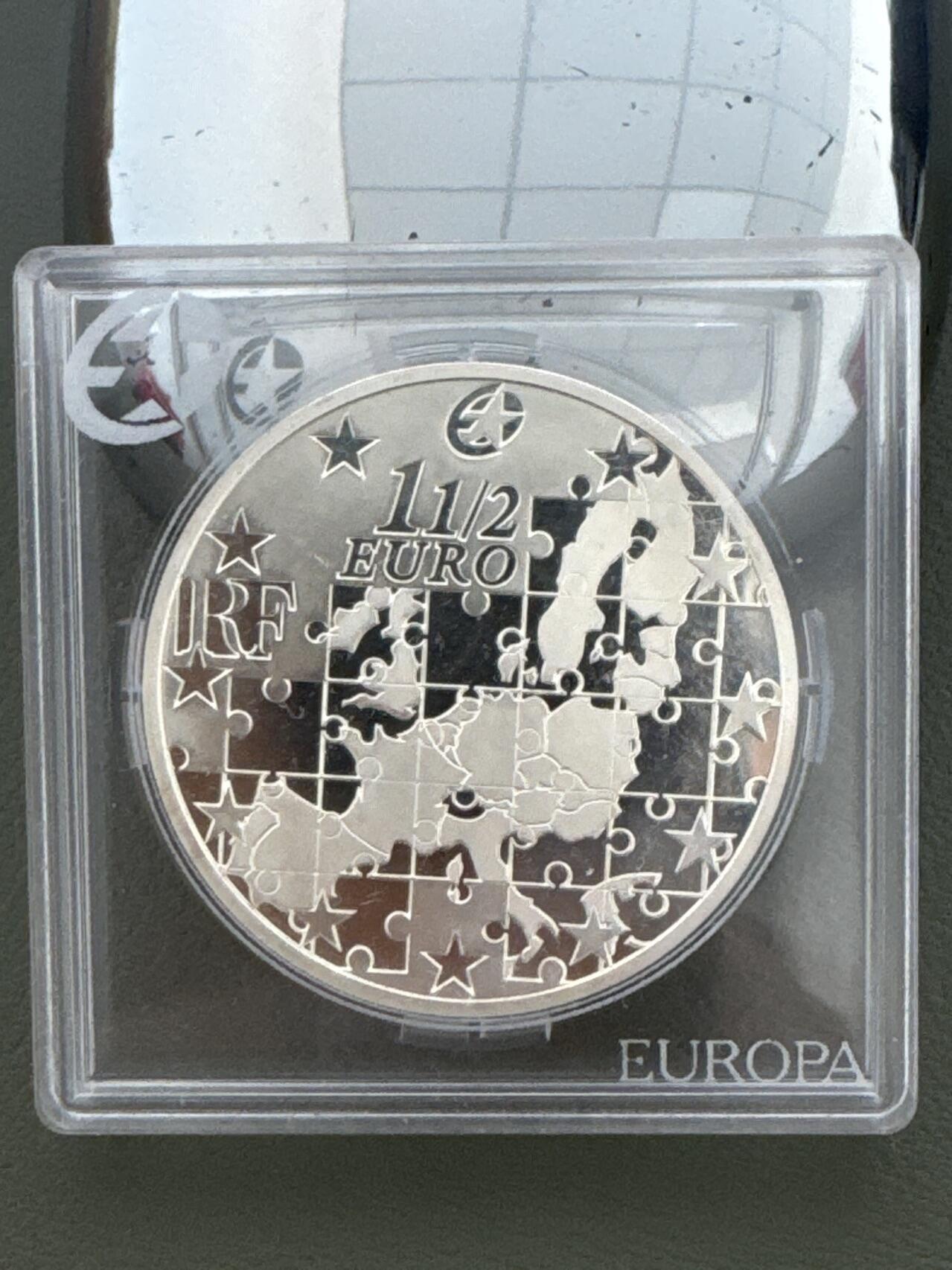 ❤️【币观天下】❤️ 第334期钱币拍卖- 2025.12.12周五晚上6点半场-长期征集拍品 法国2004年欧洲之星银币