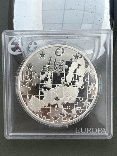 ❤️【币观天下】❤️ 第334期钱币拍卖- 2025.12.12周五晚上6点半场-长期征集拍品 - 法国2004年欧洲之星银币