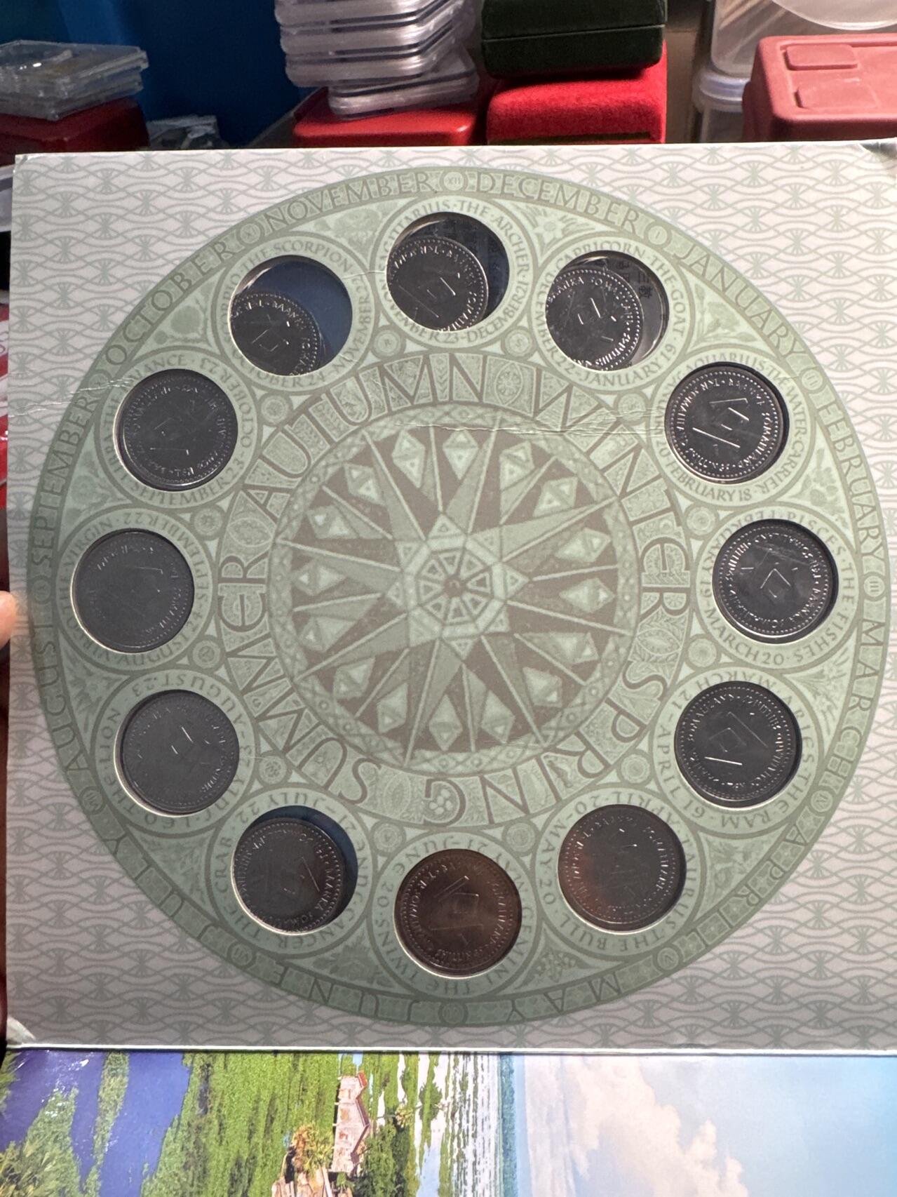 ❤️【币观天下】❤️ 第334期钱币拍卖- 2025.12.12周五晚上6点半场-长期征集拍品 索马里兰12星座12枚卡装纪念币