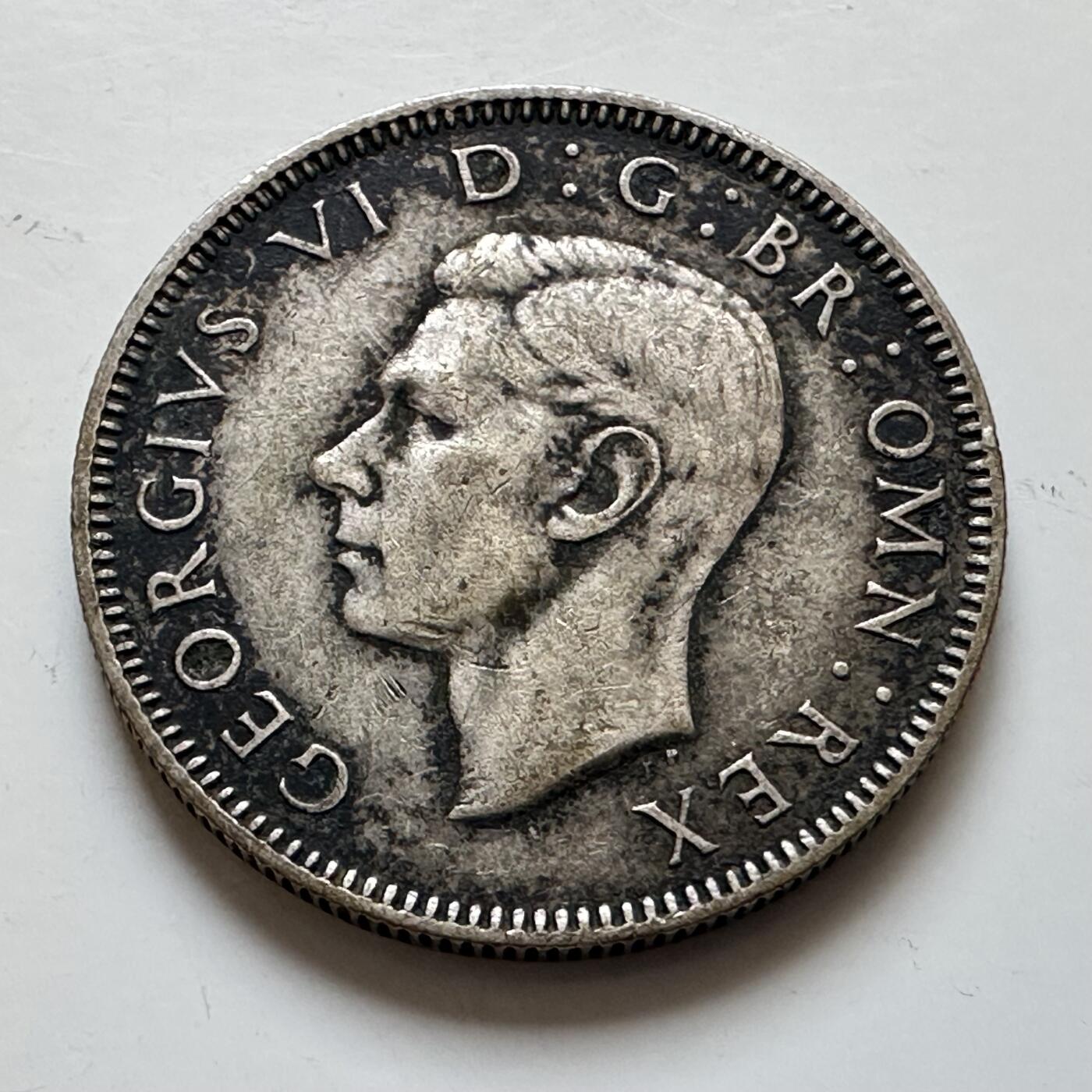 🌹外币初藏🌹🐯2025年第139场  每周二四六晚8️⃣点 接代拍 英国1943年1先令银币