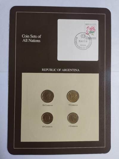 巨藏钱币第七期硬币场12月12号20点开拍 - 阿根廷富兰克林邮币卡封装套币