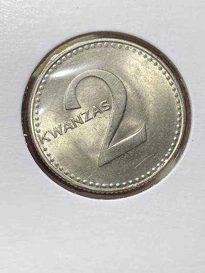 2025年第一百三十五场(总第一百六十一场）外国好品纸夹散币场(免佣金) - 少见好品–安哥拉🇦🇴1977年2宽扎(独立后首套流通硬币)