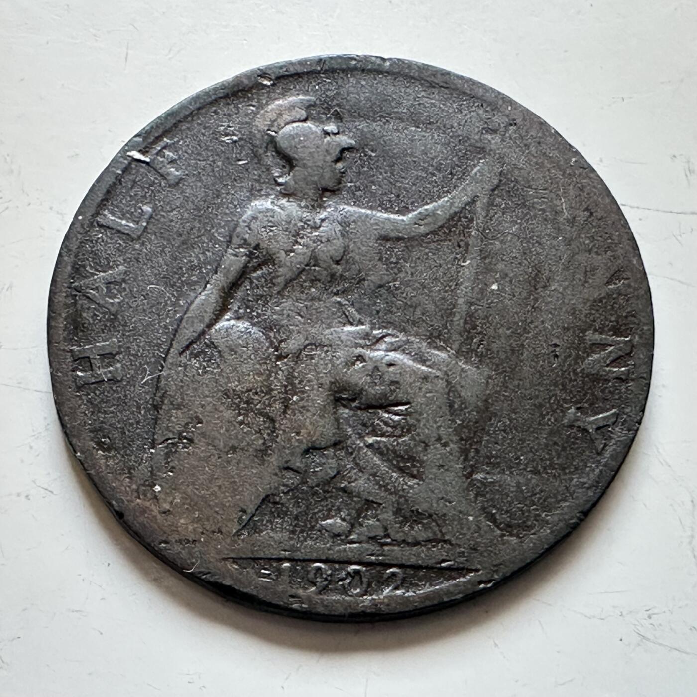 🌹外币初藏🌹🐯2025年第139场  每周二四六晚8️⃣点 接代拍 英国1902年半便士