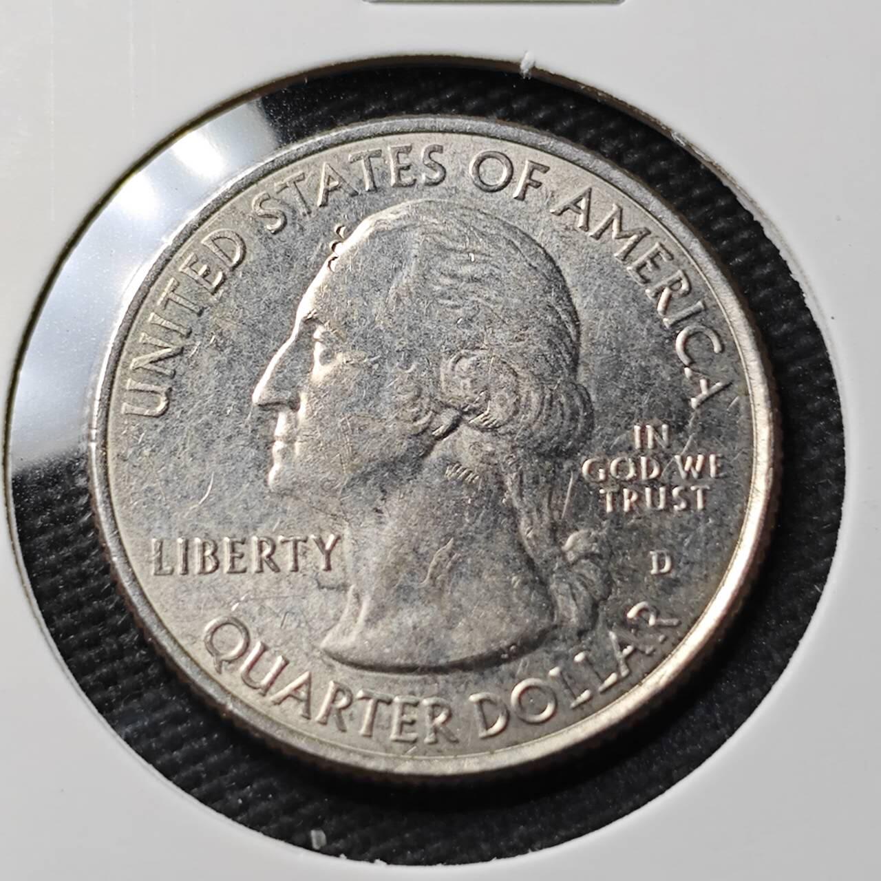 KK钱币收藏小铺 第377期  2月预留时间 周末发货  美国25分纪念币