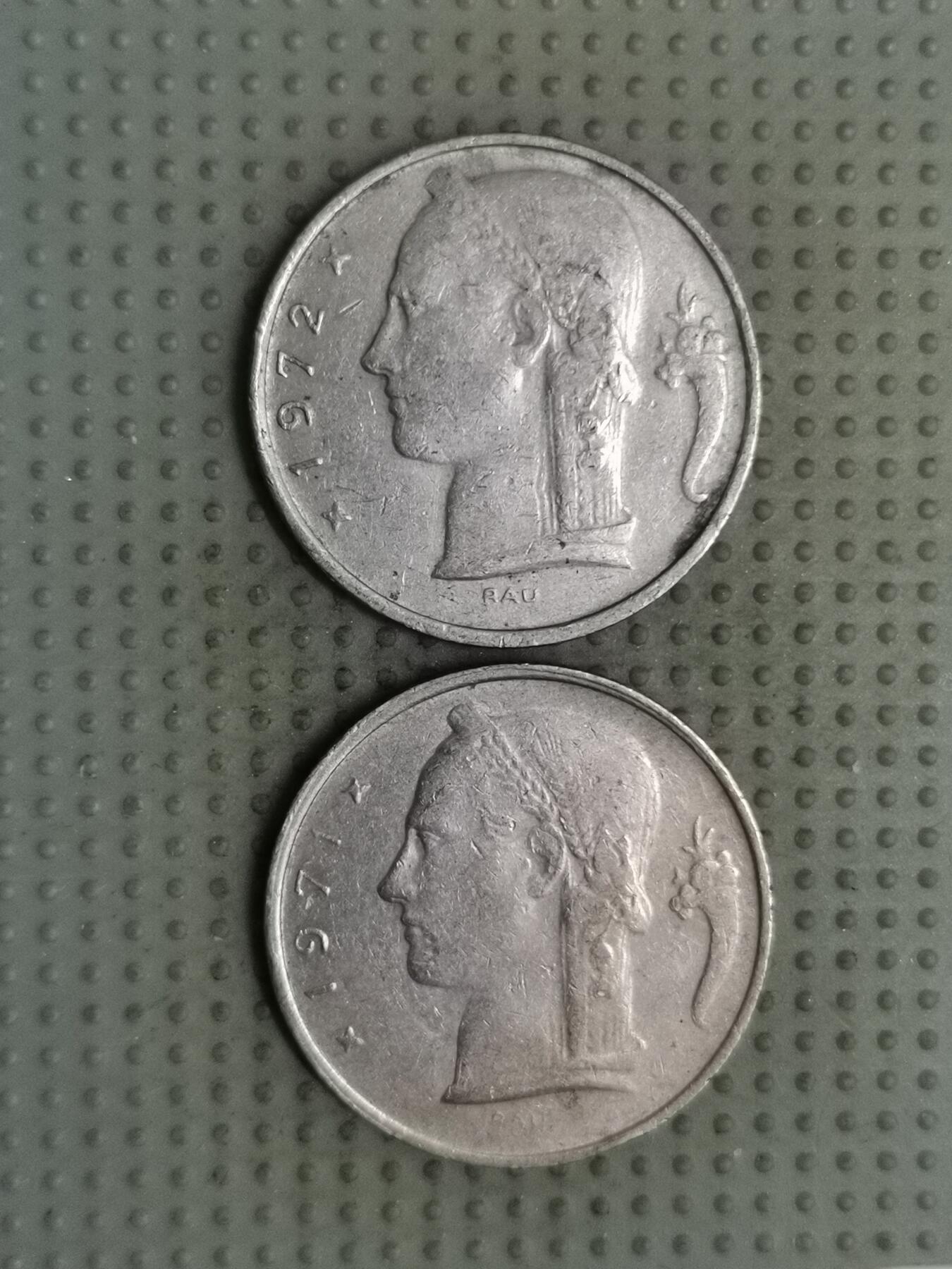 2025年第137场各国散币拍卖（总第137场） 比利时5法郎法语版2枚