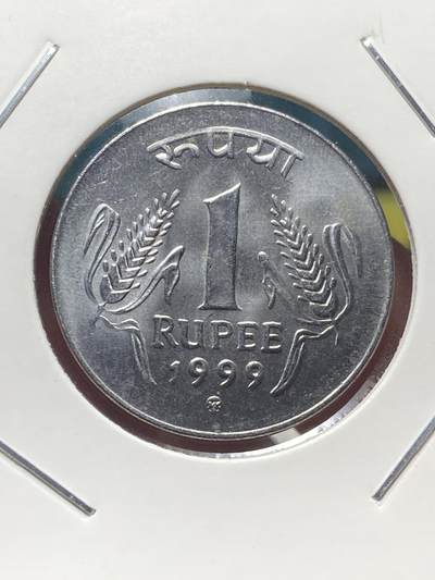 2025年第一百三十五场(总第一百六十一场）外国好品纸夹散币场(免佣金) - 印度🇮🇳1999年1卢比(K版，克雷姆尼察造)